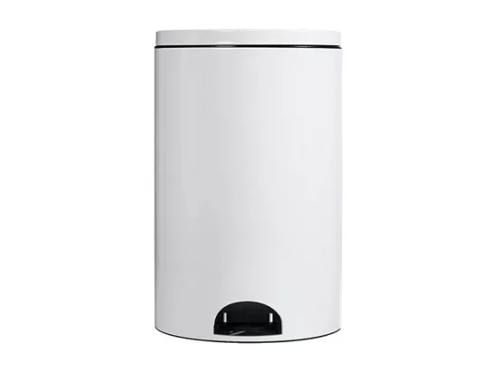 Rossignol Poubelle à pédale 20l blanc - 90253
