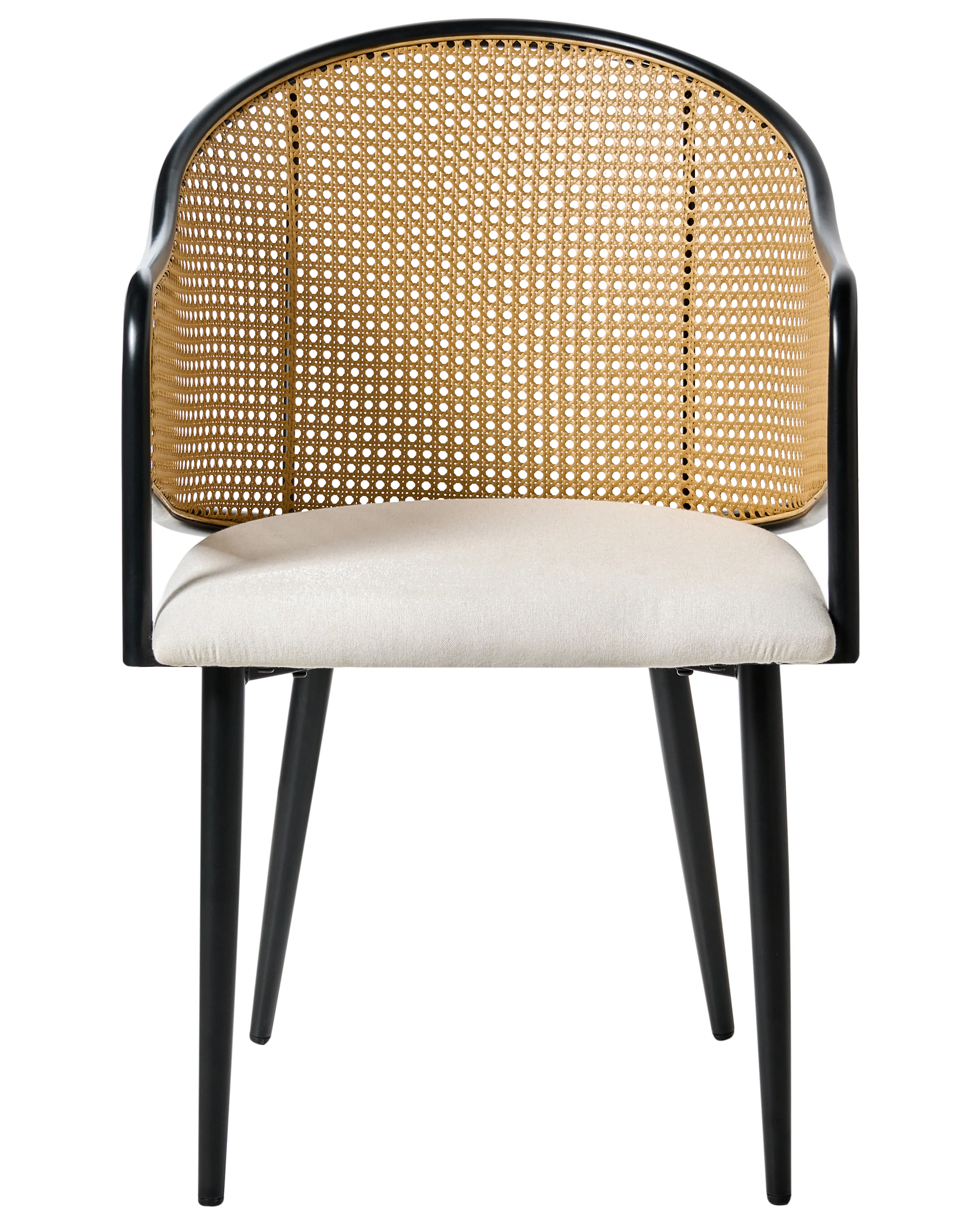 Set van 2 eetkamerstoelen WEIMAR Metaal Zwart