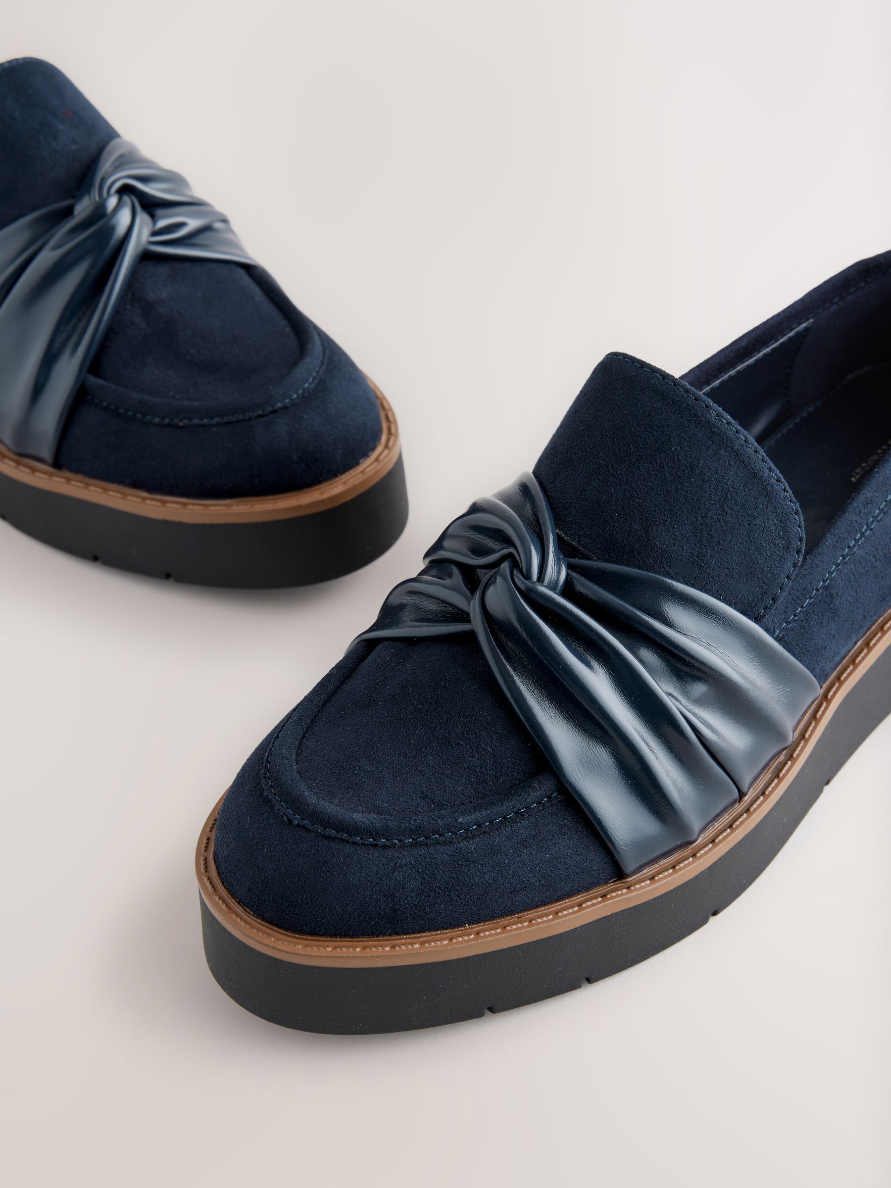 Marineblauw - Chunky Twist Loafers