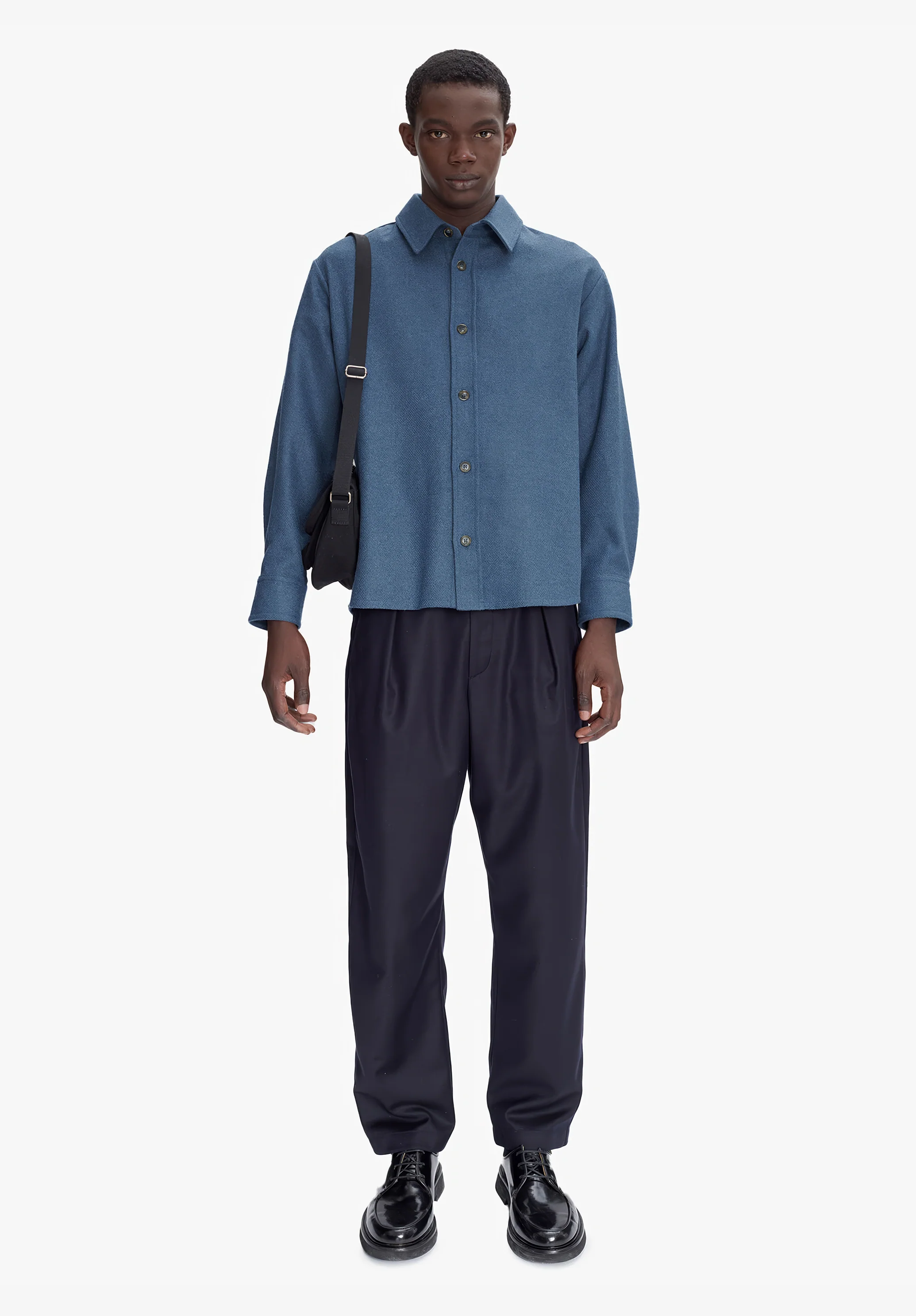 surchemise bobby - Bleu acier chine