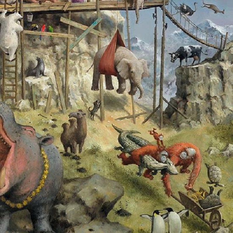 Puzzel - Marius van Dokkum - De ark van Noach - 1000st.