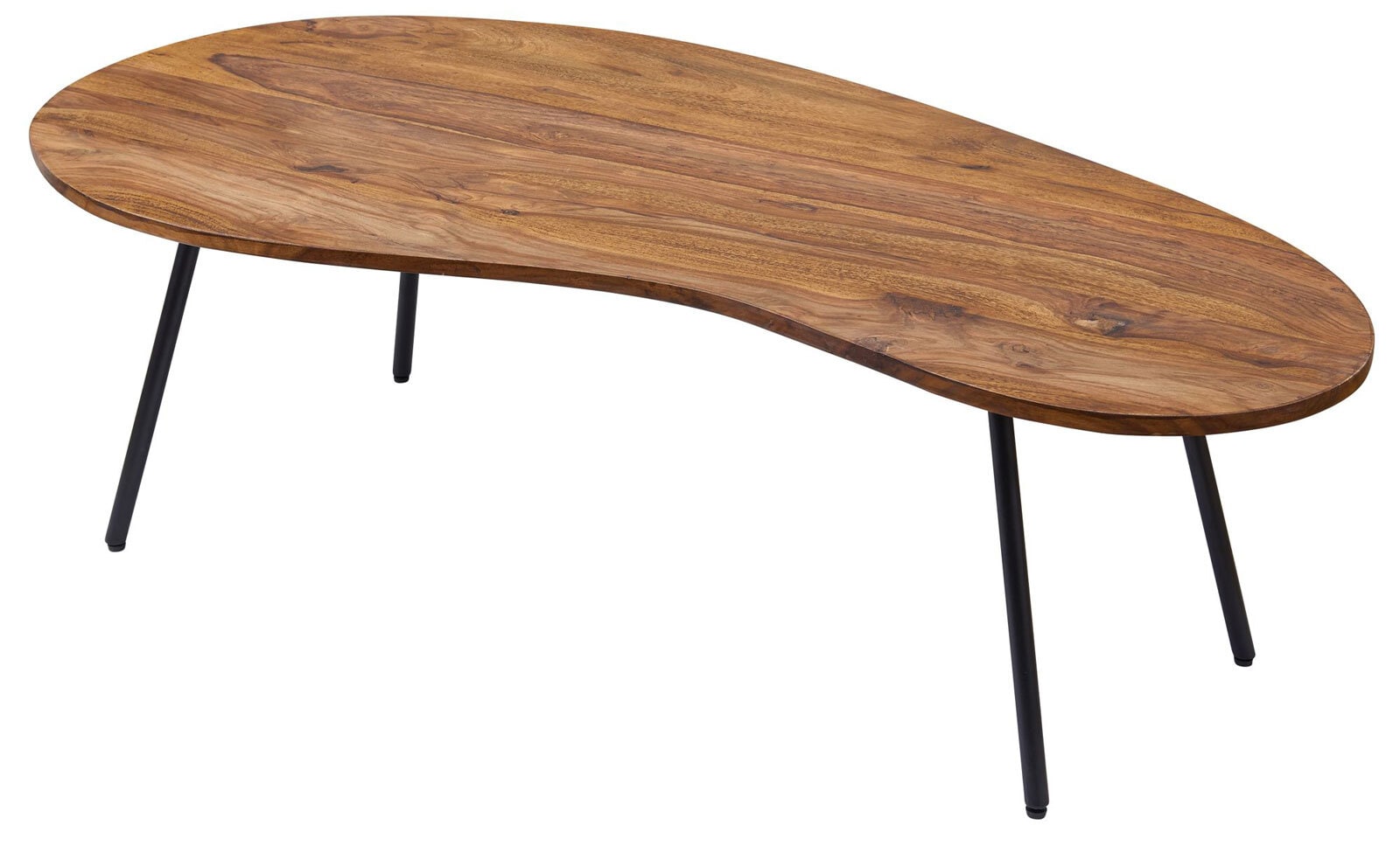 Couchtisch 122 x 63 cm braun/ schwarz