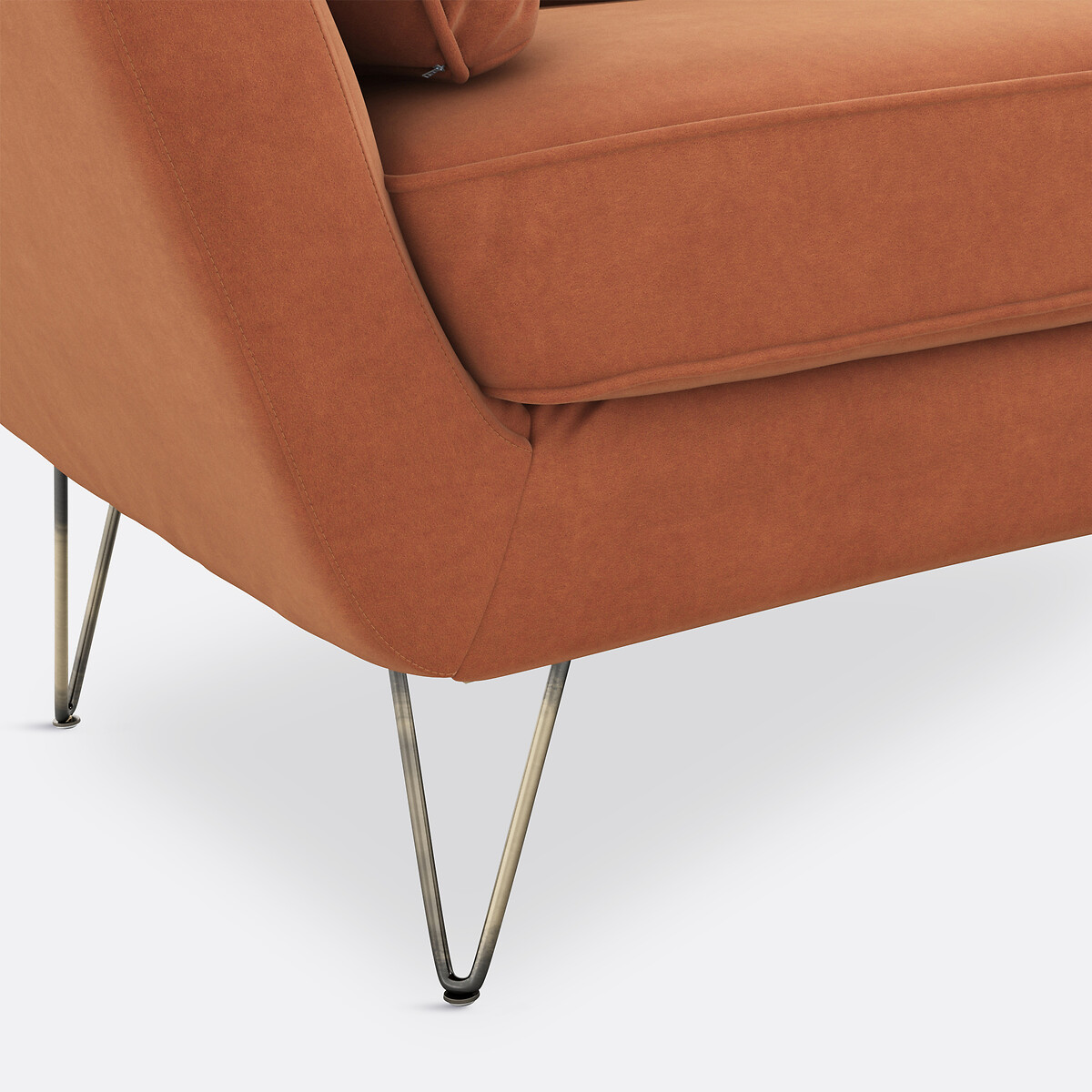 LA REDOUTE INTERIEURS<br>Poltrona XL em fluweel Topim