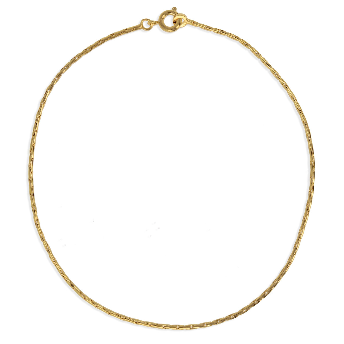 Chaîne plaqué or maille paloma 45cm