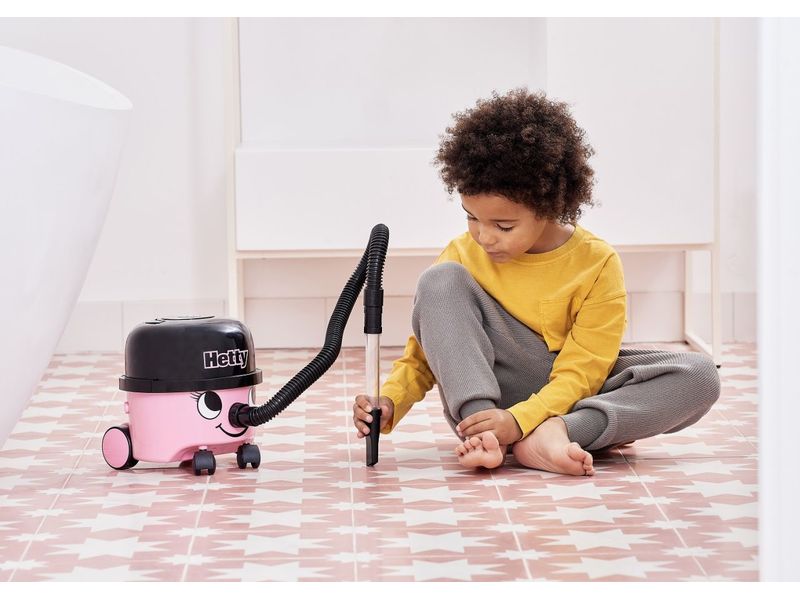 Casdon Spiel-Haushaltsgerät Staubsauger Hetty Batteriebetriebener Spielzeug-Staubsauger