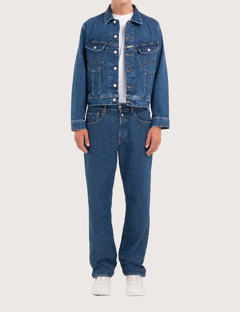 REPLAY BLOUSON EN JEAN HOMME BRUT M8Z1