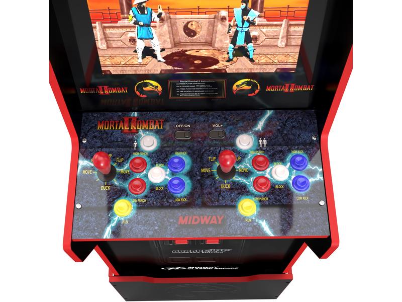 Arcade1Up Arcade-Automat Midway Legacy Edition Mortal Komba Aufrechtes Arcade-Kabinett im Mortal Kombat II Design