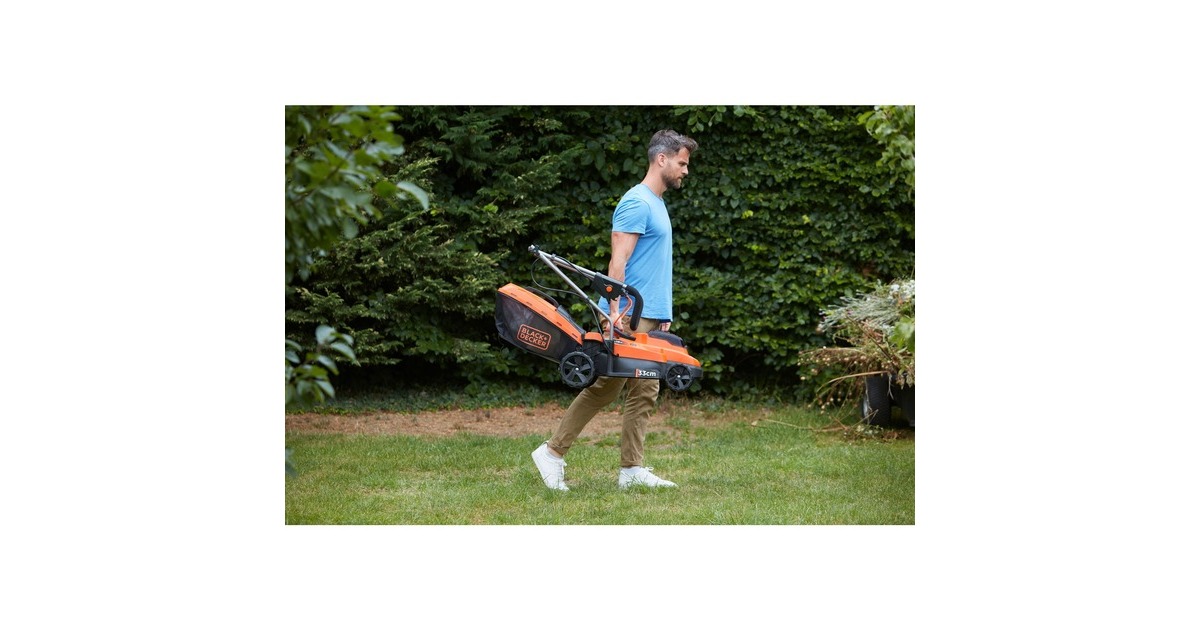 BLACK+DECKERBCMW3318L2-QW 2x 18V grasmaaier  (Oranje/zwart, 2x 18V 2.5Ah Accu en oplader inbegrepen)