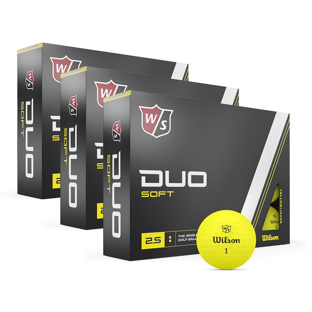 Duo Soft Golfball Gul 3 Dusin