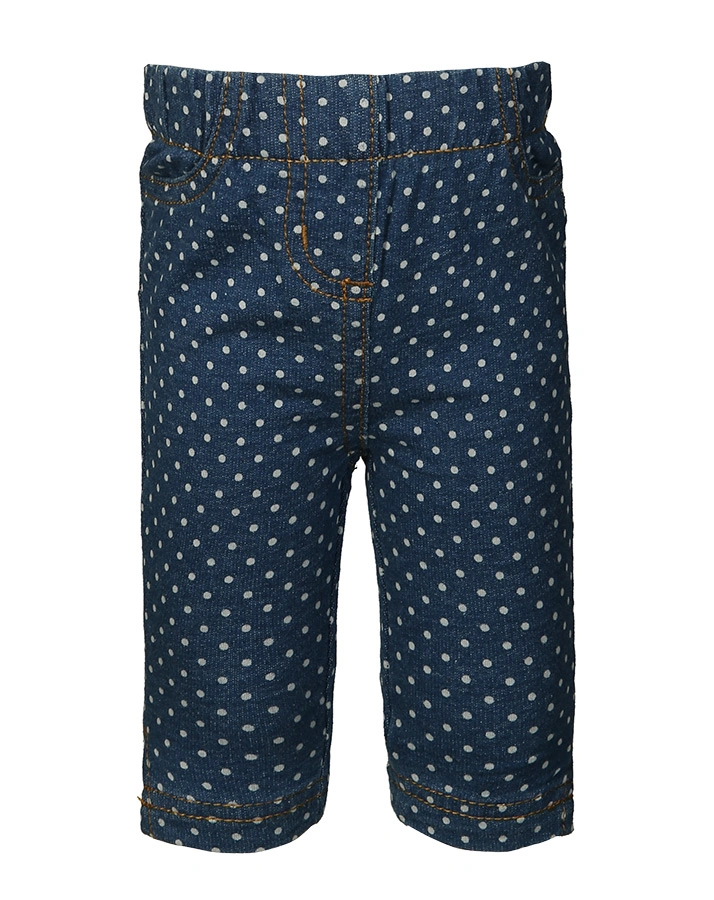 Capri-Leggings DOTS in denim blue