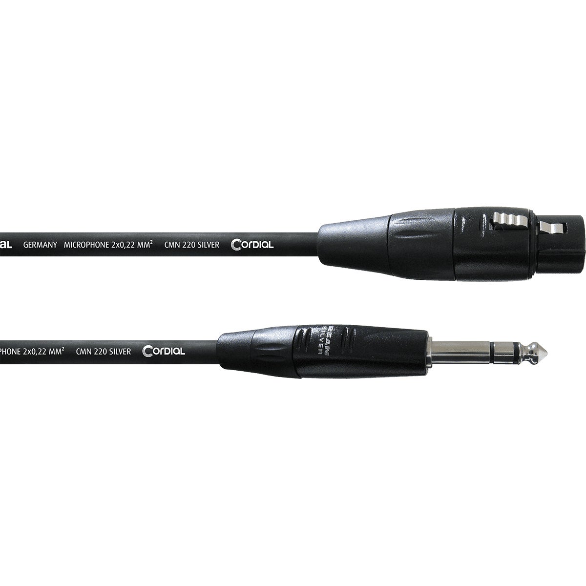 Cordial CIM3FV Intro verloopkabel XLR female - 6.3mm TRS jack 3m