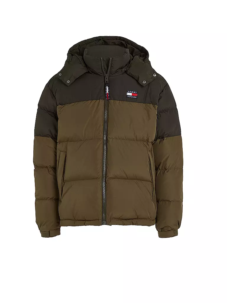TOMMY JEANS Steppjacke olive