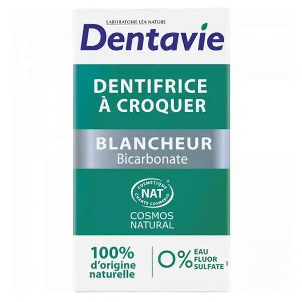 Dentavie Pasta de Dente Mastigável Clareadora com Bicarbonato 60 comprimidos
