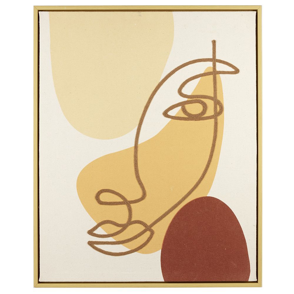 Tableau déco visage abstrait multicolore