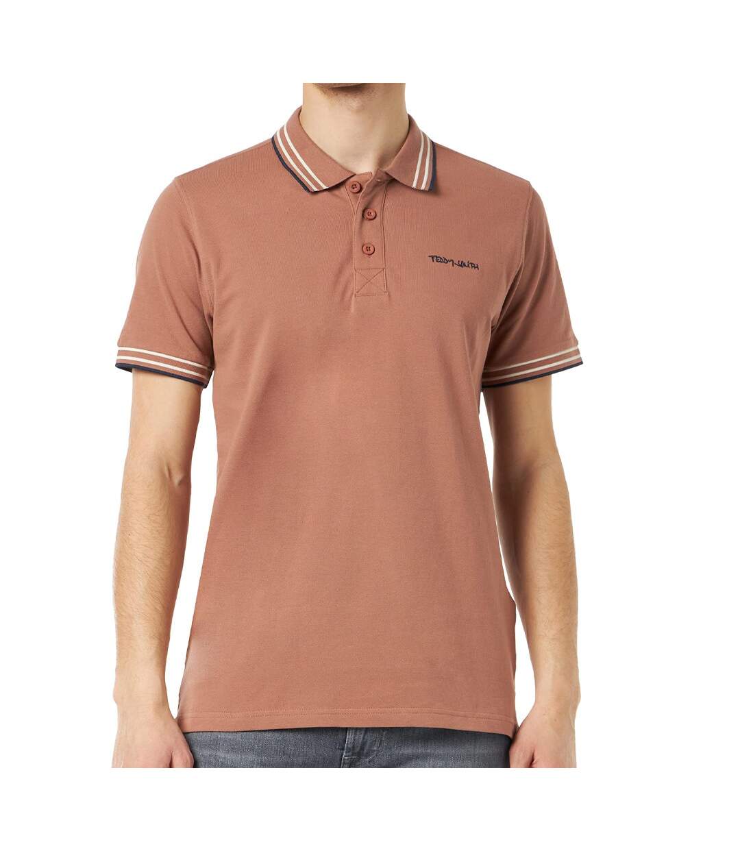 Polo Rose Homme Teddy Smith Pasian