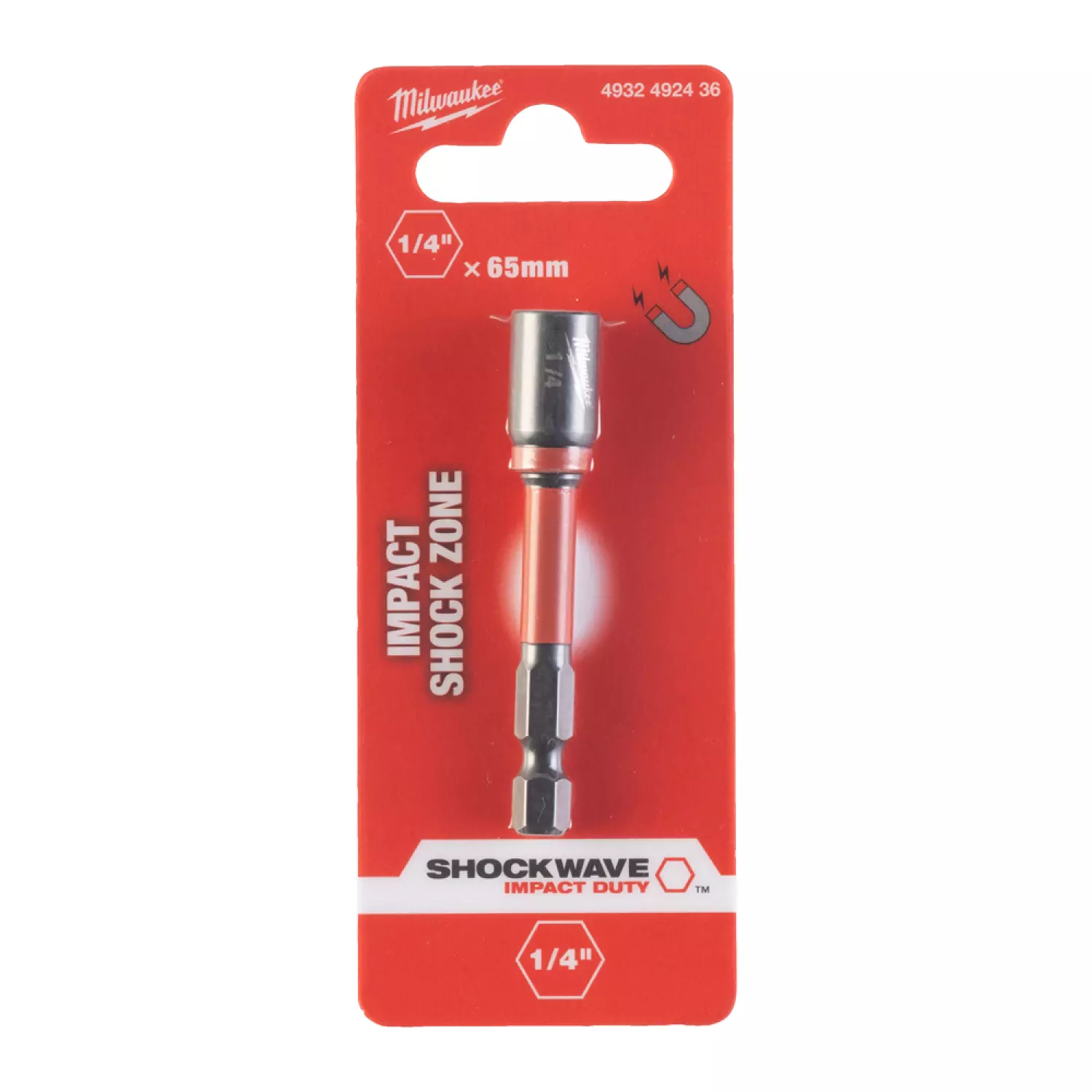 Milwaukee 4932352436 Shockwave Dopbit - Magnetisch - 1/4