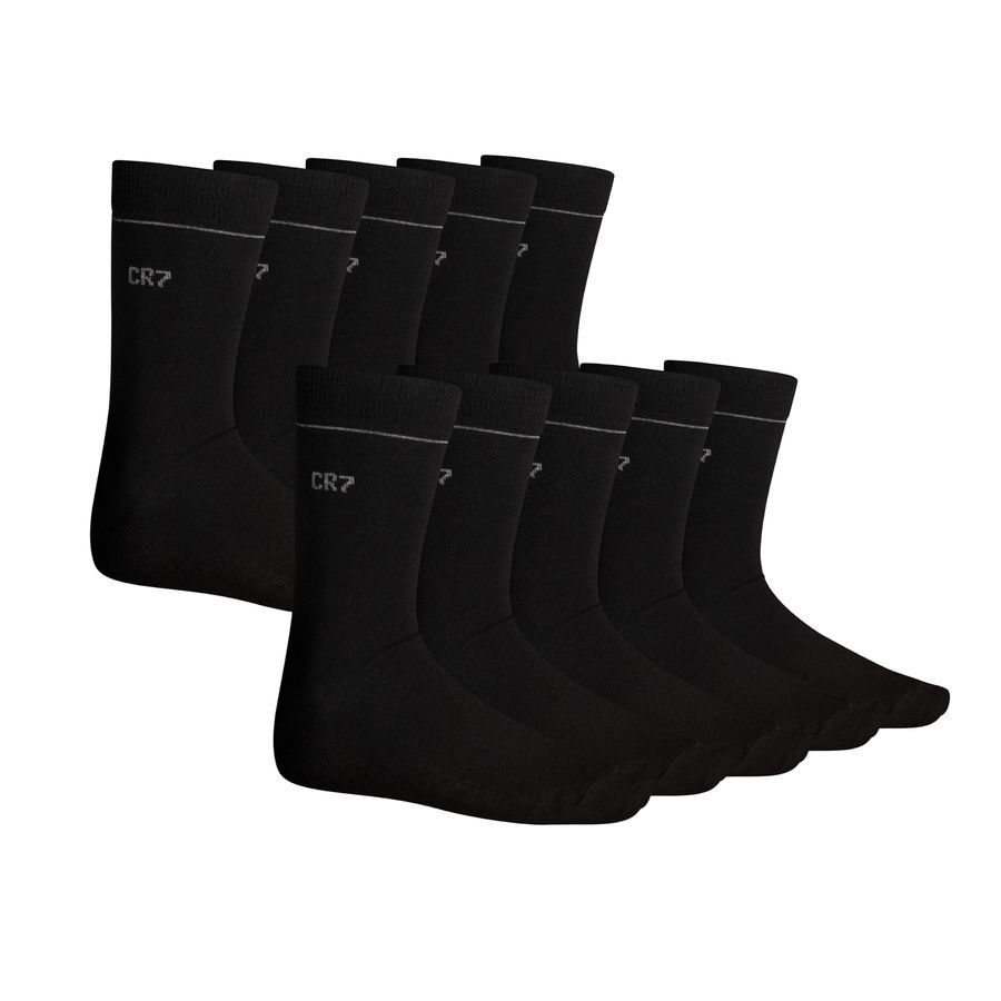 CR7 Chaussettes Lot de 10 - Noir