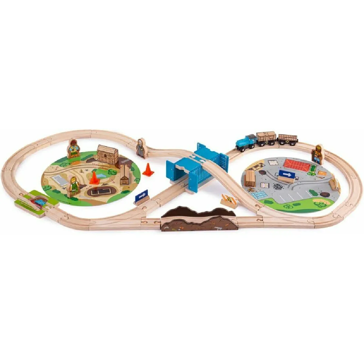 Bigjigs Toys Train de construction bois