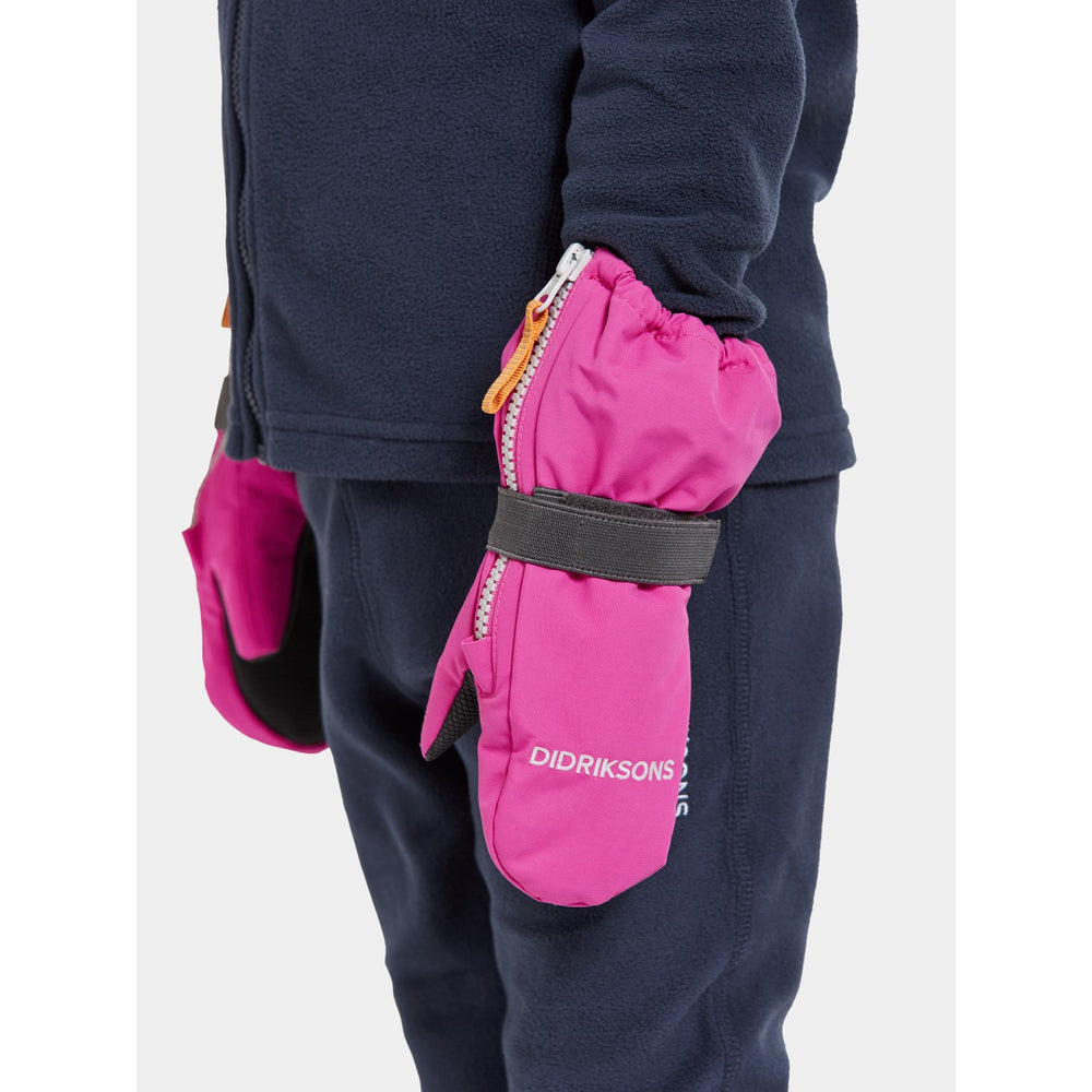 Køb Didriksons Plastic Pink Biggles Zip Vanter 7 | Luksusbaby