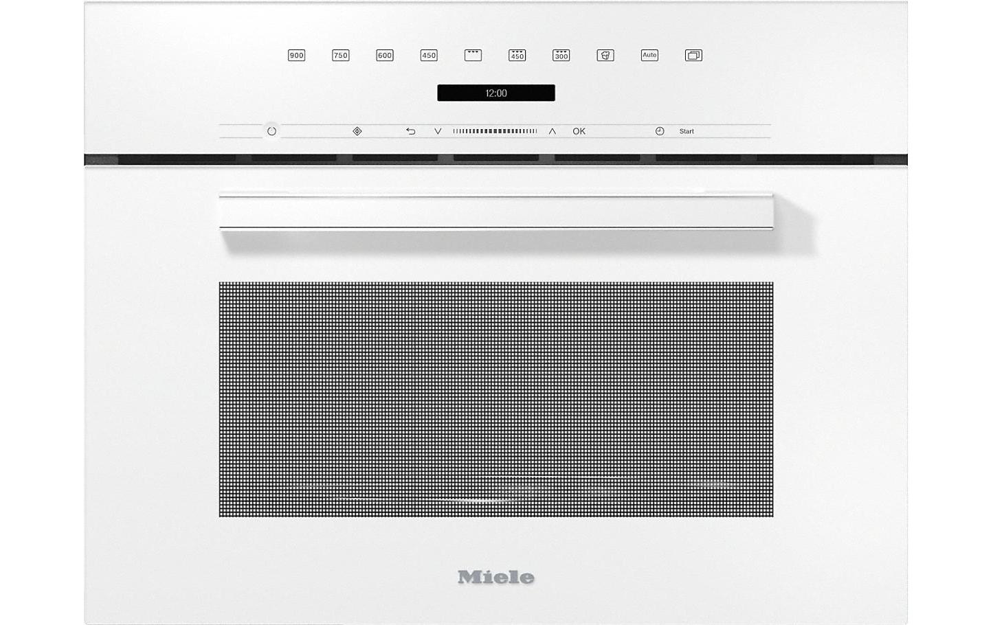 Einbaumikrowelle M 7244 TC Weiss<br>Einbau-Mikrowellengerät mit obenliegender Bedienung