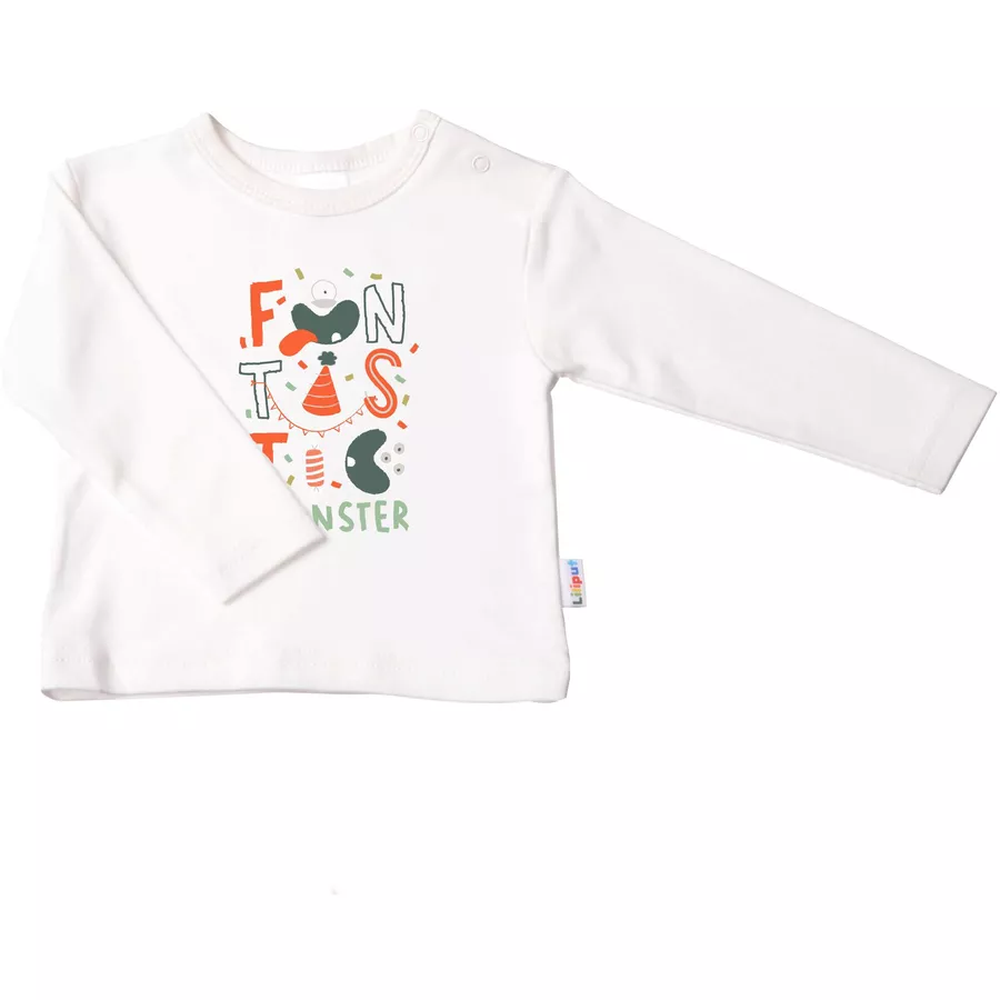 Liliput Langarmshirt Monster ecru