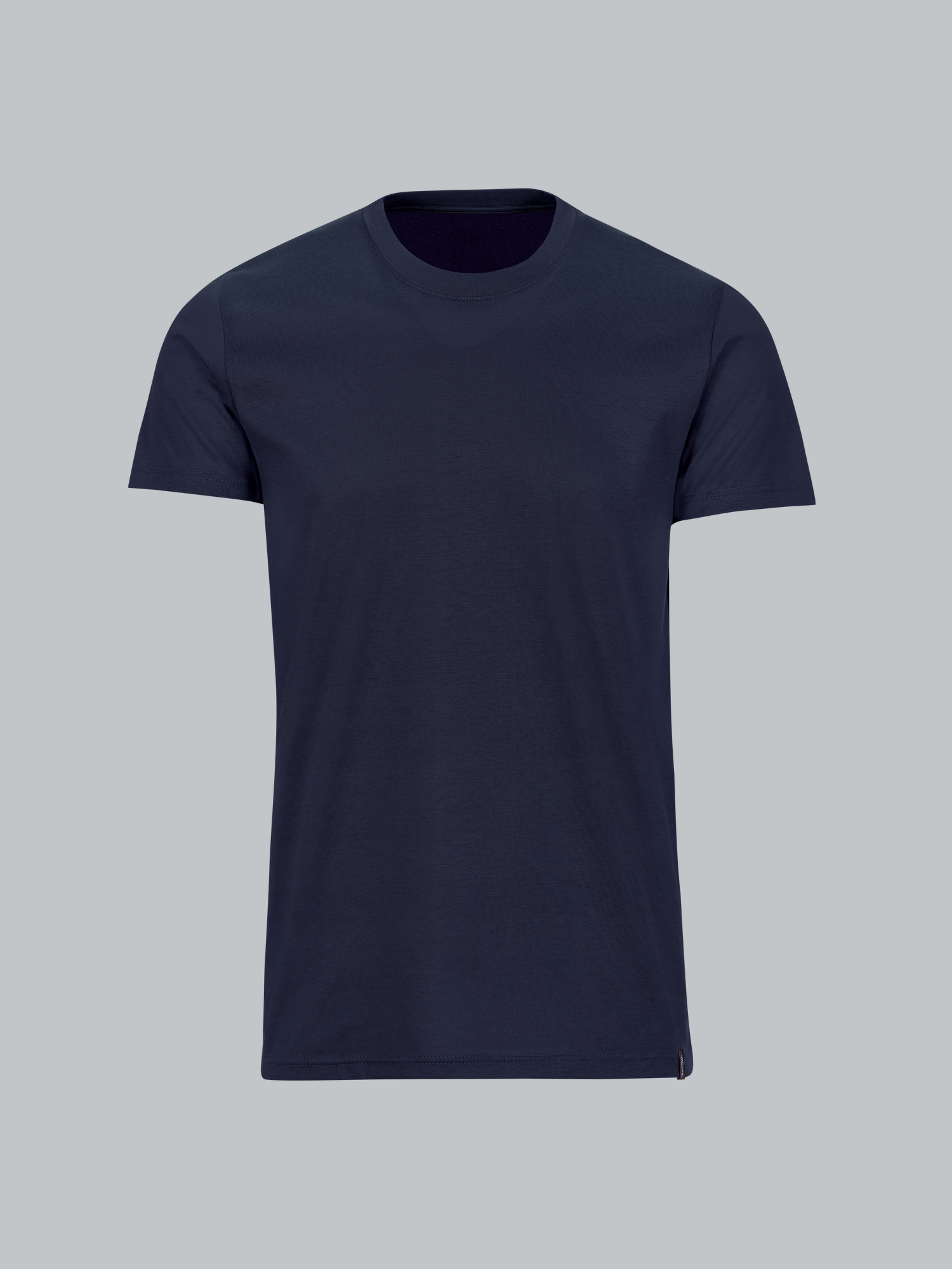 Slim Fit T-Shirt aus DELUXE Baumwolle Navy