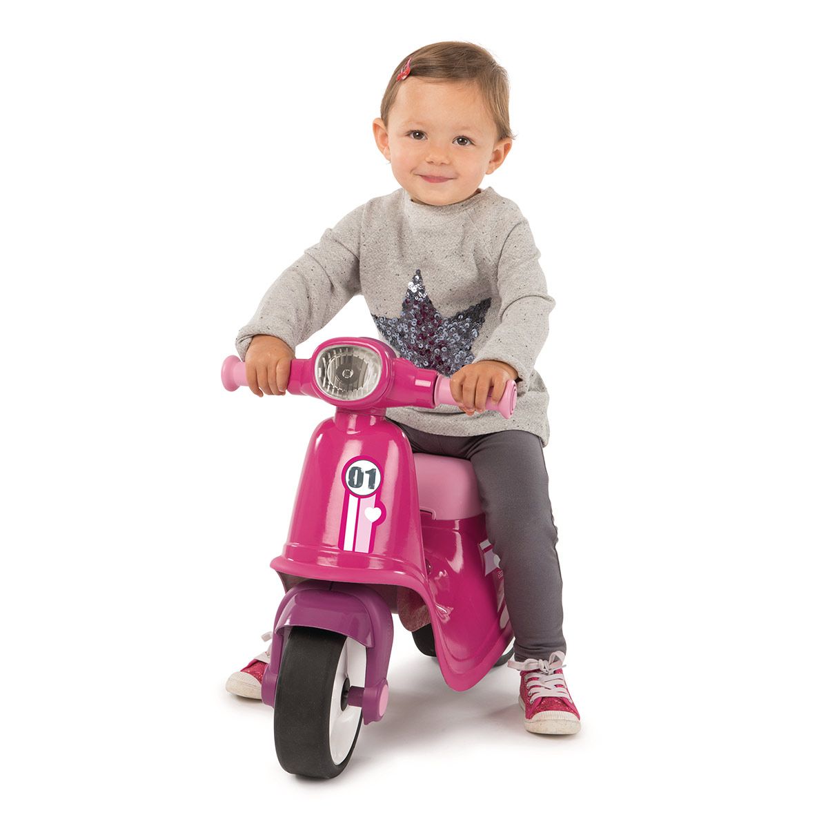 Porteur scooter rose