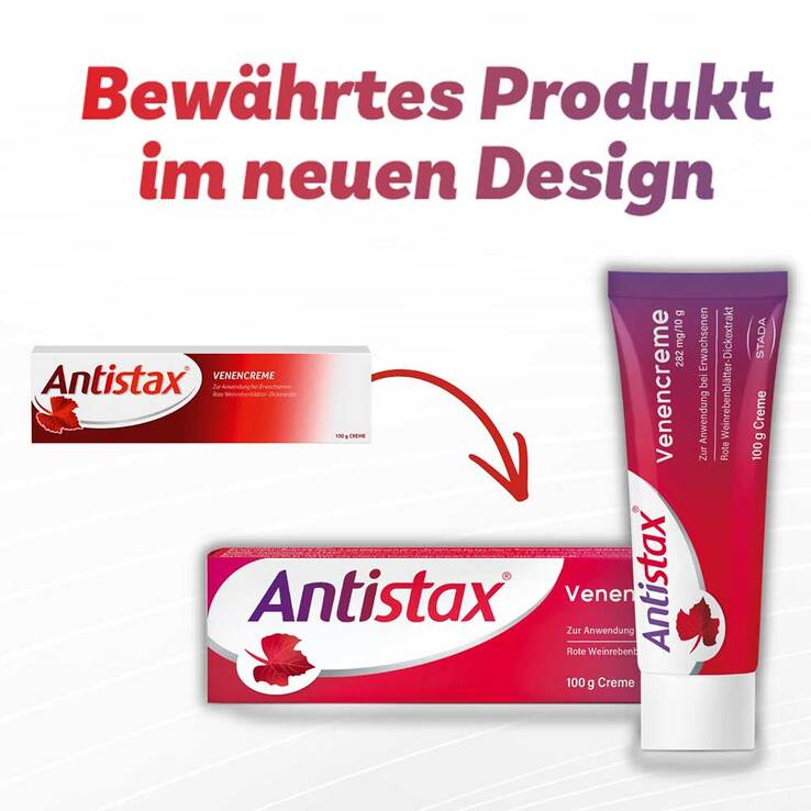 Antistax Venencreme belebt müde & schwere Beine, 3x100 g