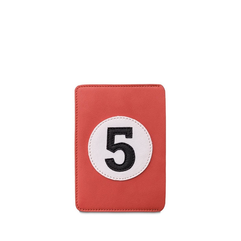 Protège-passeport Numéro 5 13.5 cm Corail