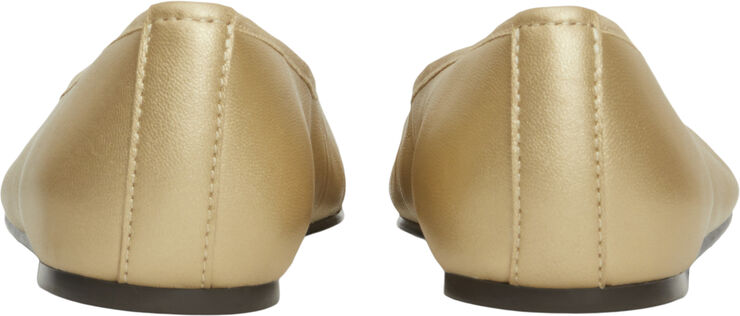 Tommy Hilfiger GOLD LEATHER BALLERINA Gold
