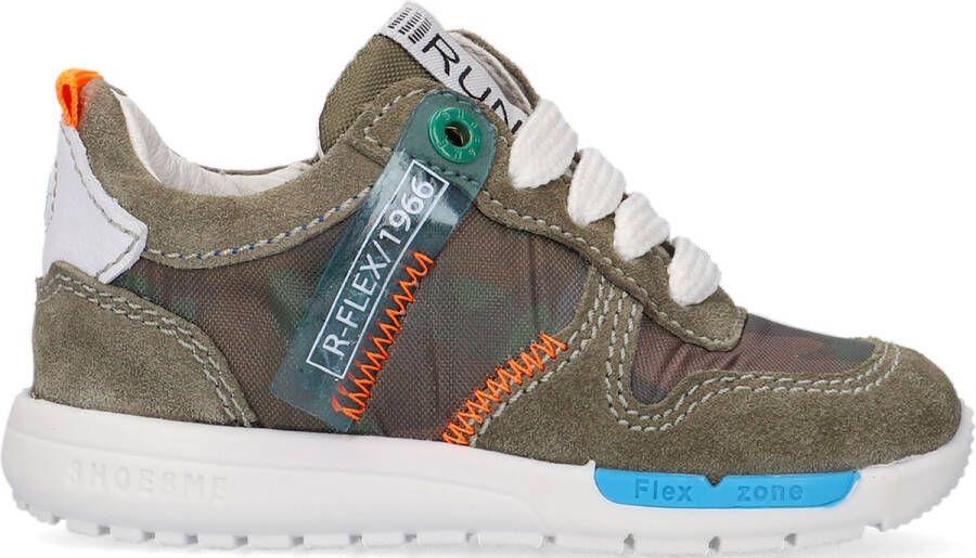Shoesme Sneakers | Jongens | Army Green | Leer