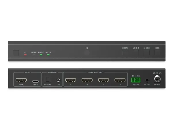 Digitus DS-55358, Sort, Knapper, Metal, 60 Hz, 3840 x 2160 pixel, 1.2a