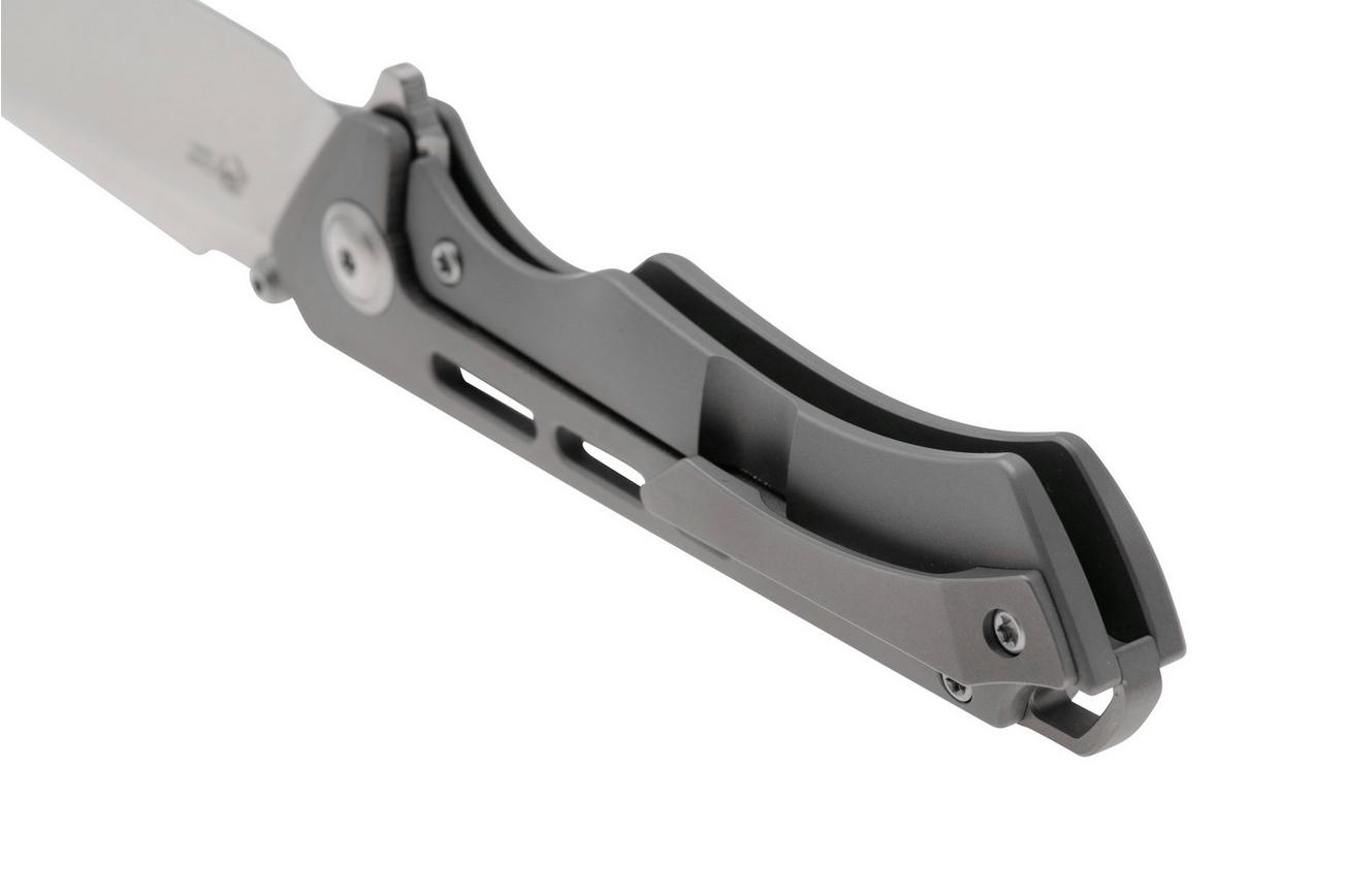 Kizer Crest Ki3714A1 Satin S35VN, Titanium zakmes, Gecko Customz Knifeworks design