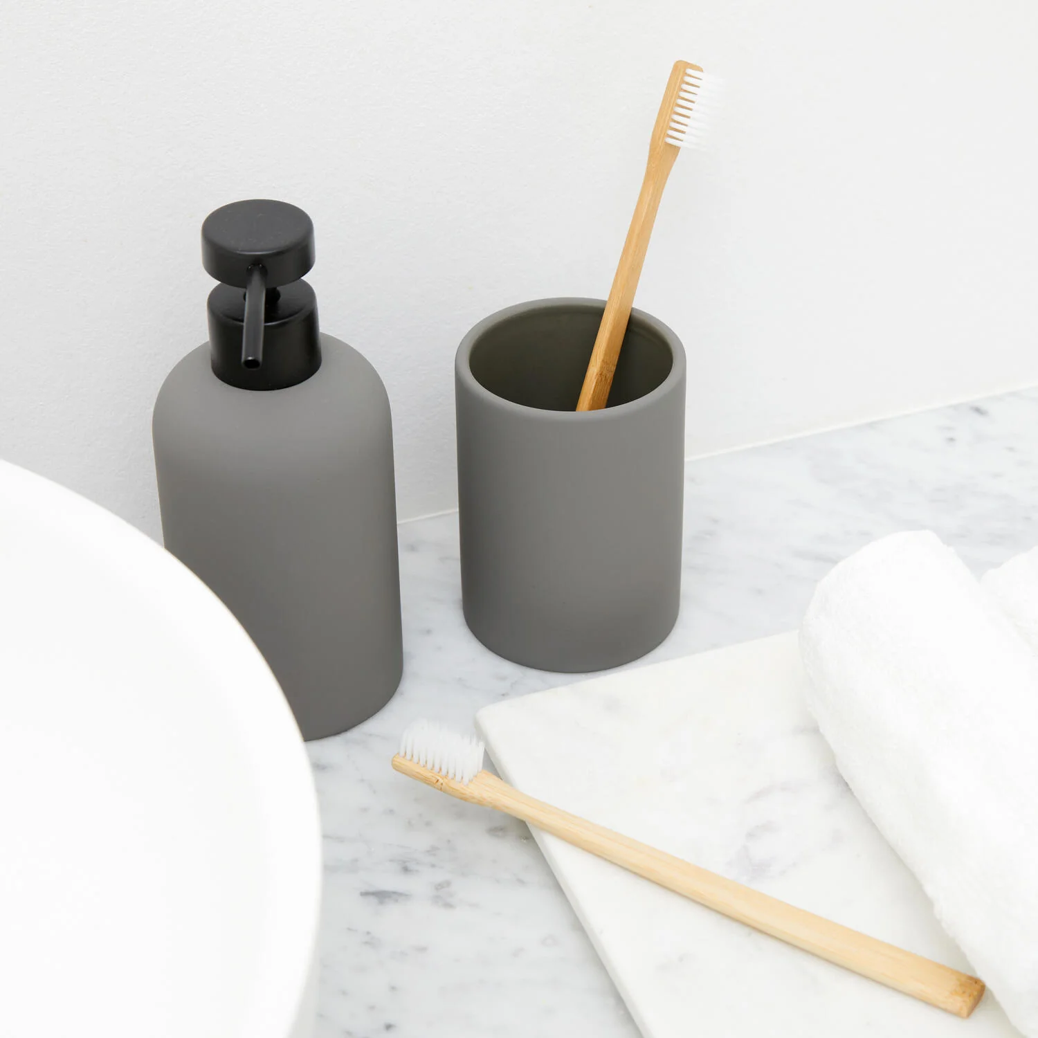 Bahne Interior  Ceramic Smooth sæbedispenser - grå