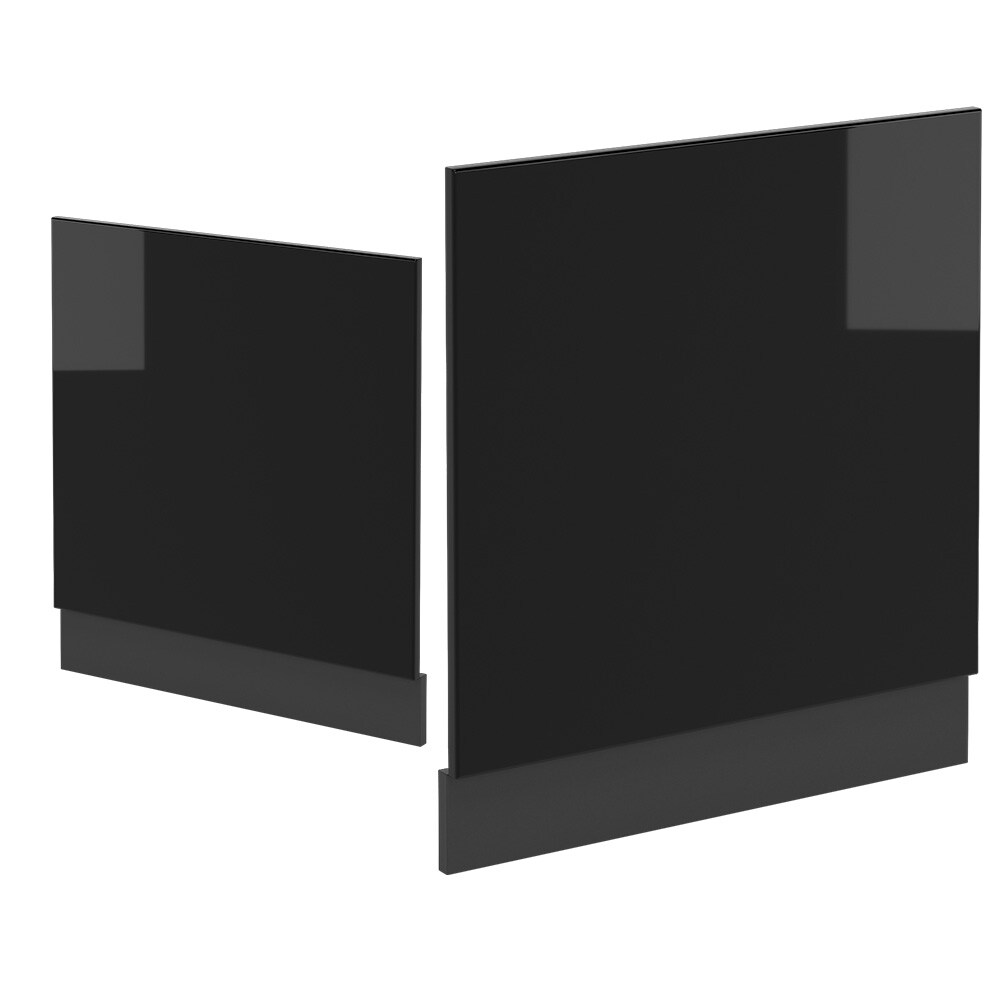 Vicco Geschirrspülerblende Küchenmöbel R-Line Solid Anthrazit Schwarz 60 cm modern