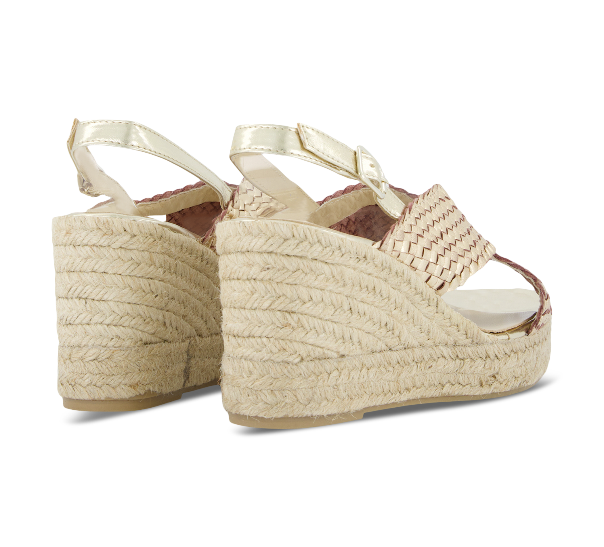 1874 by Walder Riemchensandalen gold