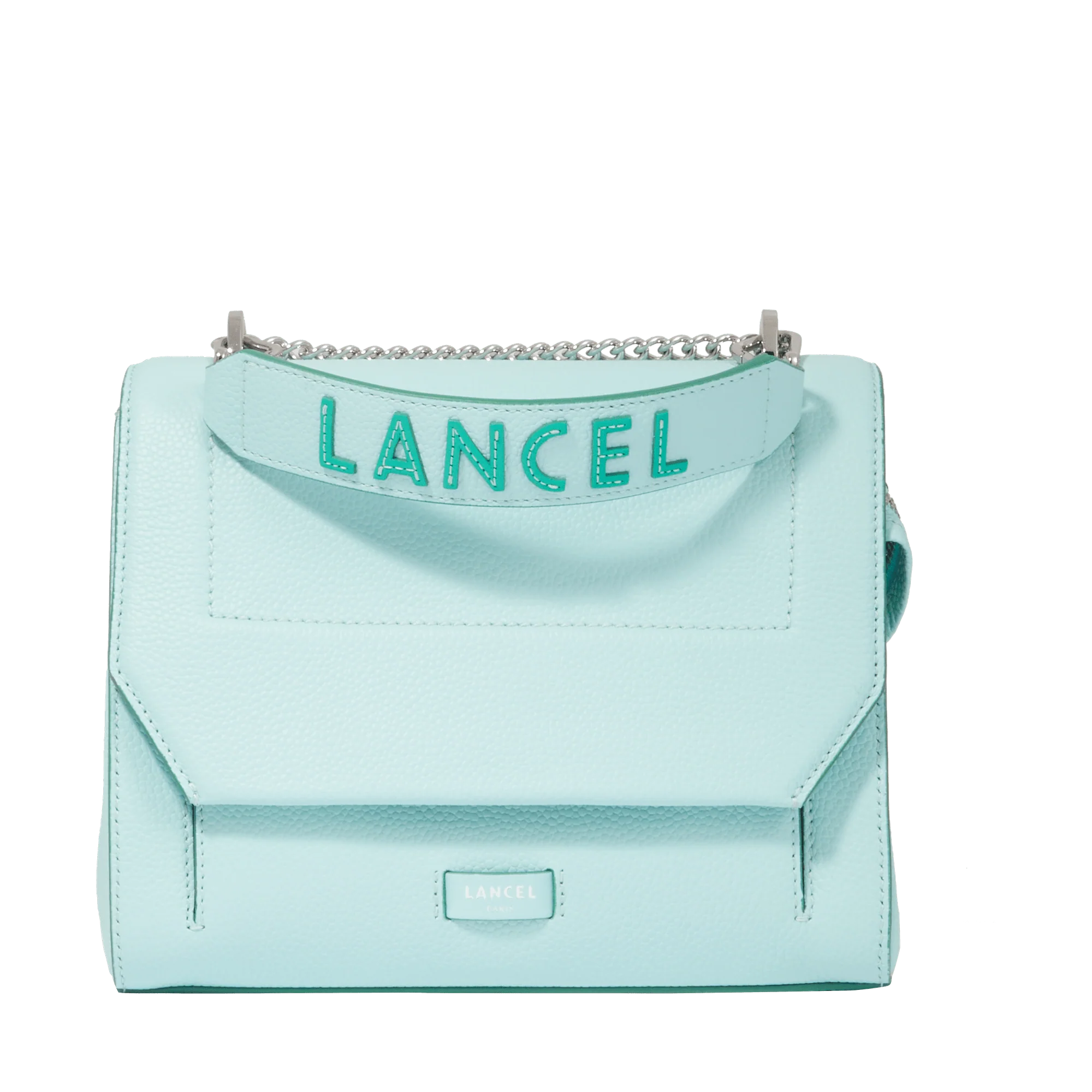 M flap bag Ninon de Lancel-Menthe/Emeraude