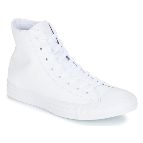 Converse - CHUCK TAYLOR ALL STAR LEATHER HI - Blanc