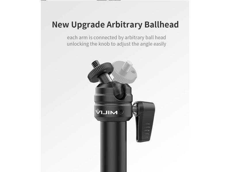VIJIM Schwenkarm LS08 Flexible Armhalterung für VIdeo-Ausrüstung