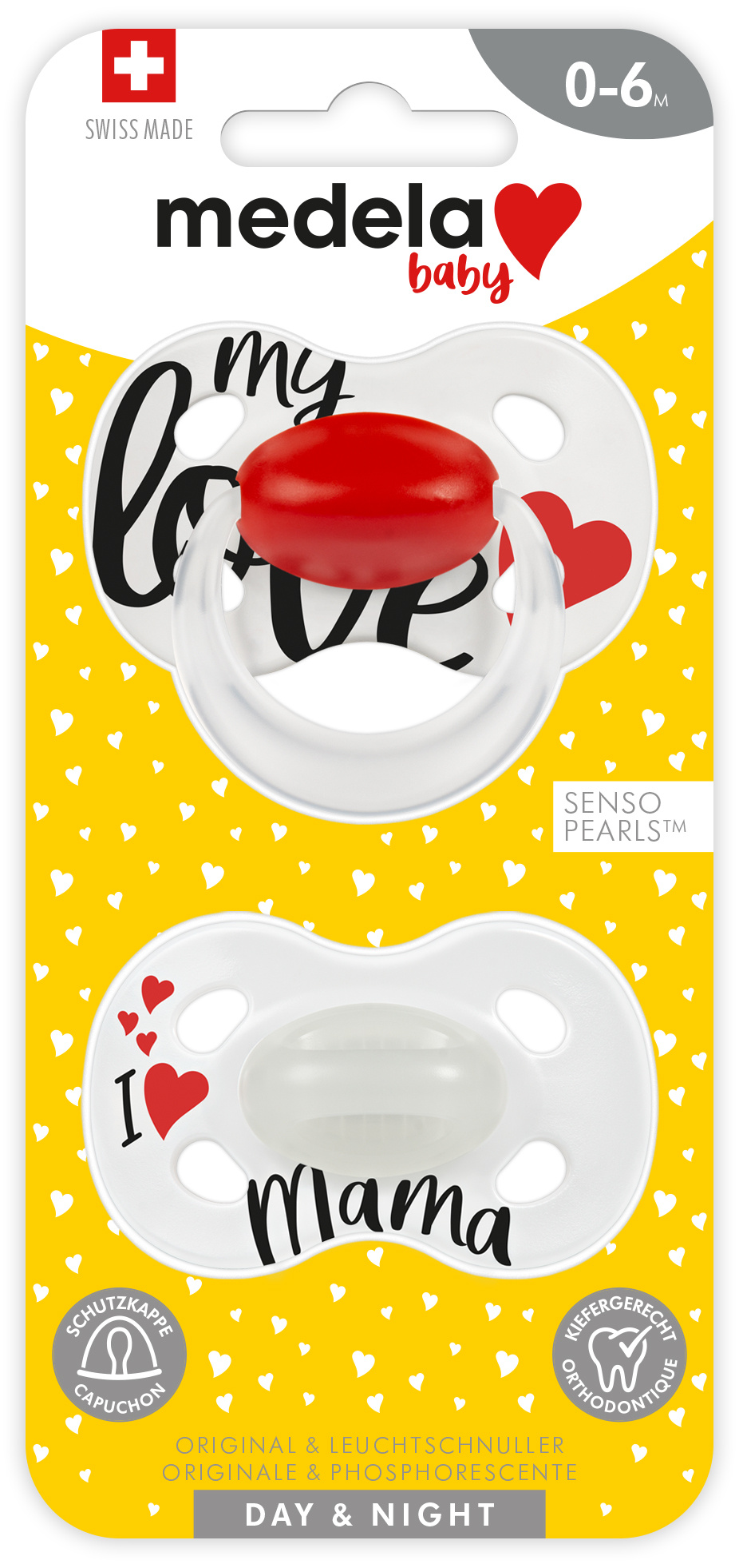 MEDELA Baby Nuggi Day&Night 0-6 Signature Love 2 Stk