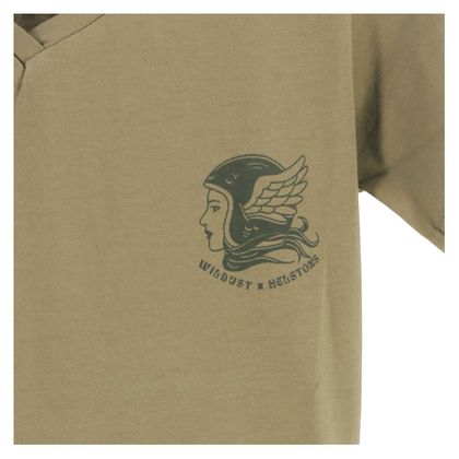 T-Shirt manches courtes Helstons MOTO STORIES - Vert