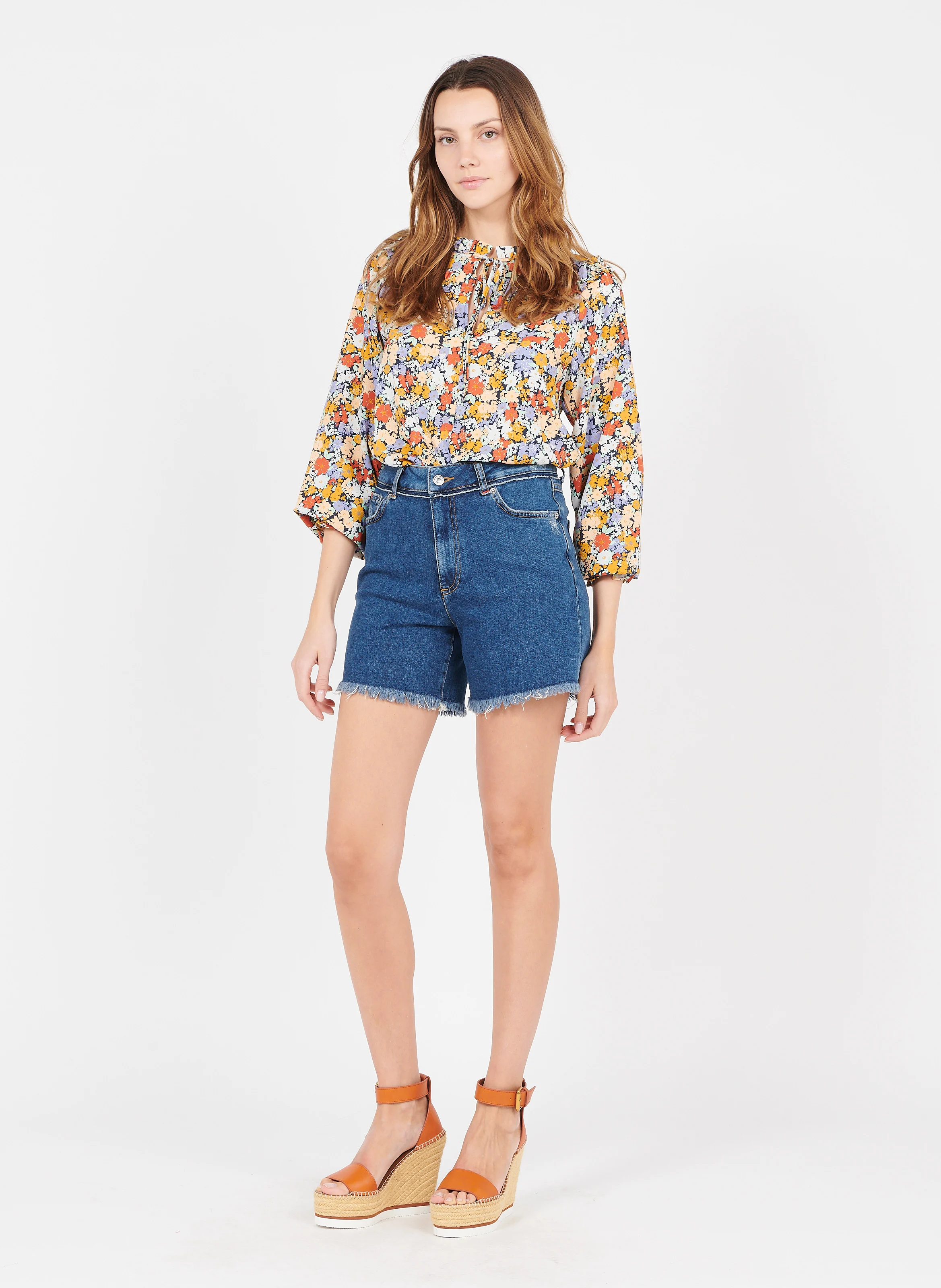 RAMON - Short en jean en coton stretch| Jean brut