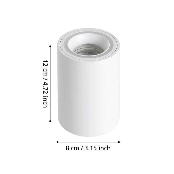 EGLO - Carossa-Z forlænger hvid Ø8 - RGB + TW - Zigbee, Bluetooth