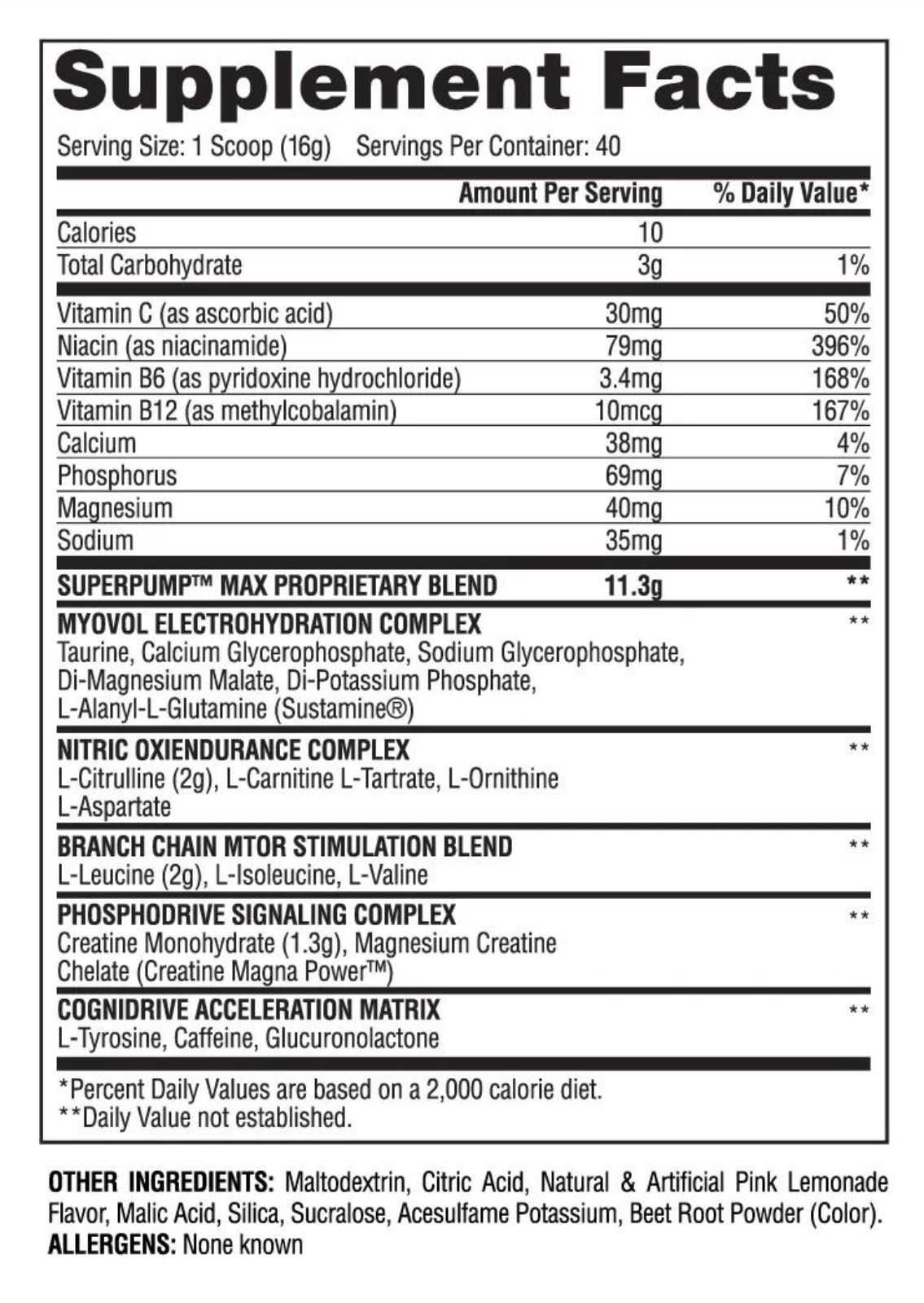 Gaspari Nutrition SuperPump Max 640 g