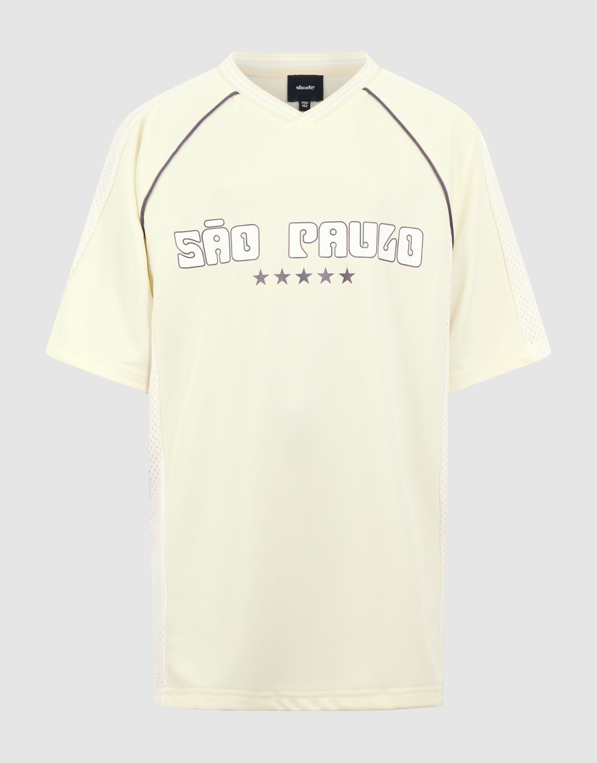 Sporty Oversized T-shirt Lichtgeel