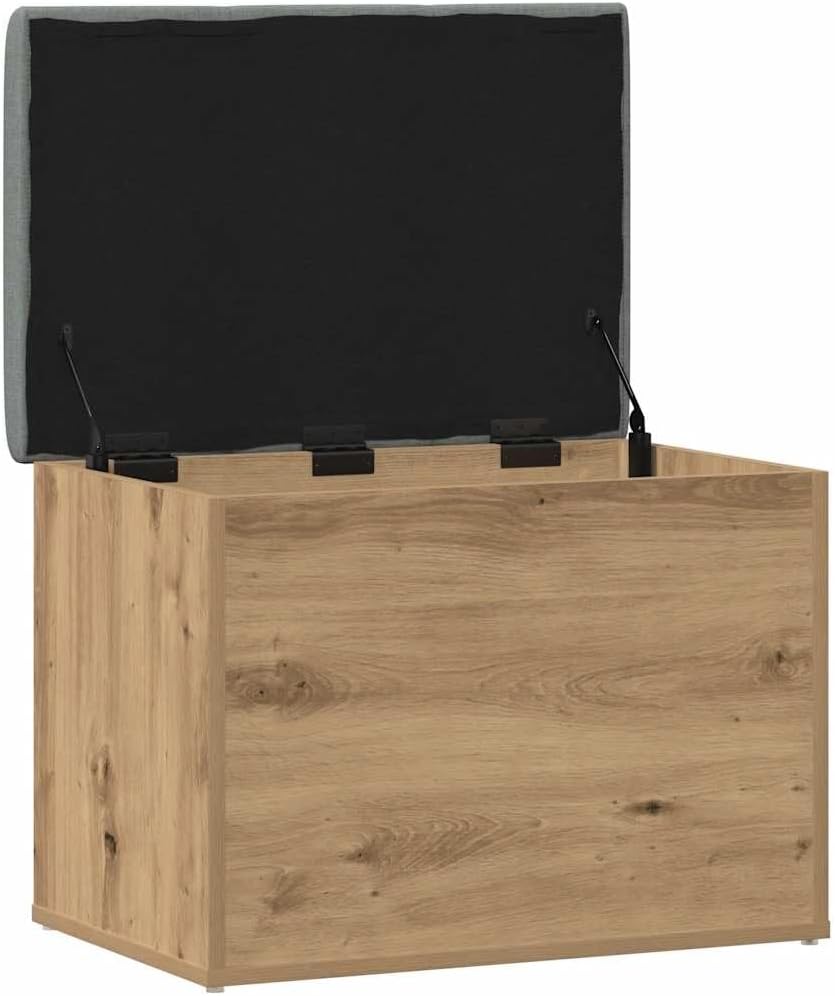 vidaXL Sitzbank mit Stauraum Artisan-Eiche 62x42x45 cm Holzwerkstoff
