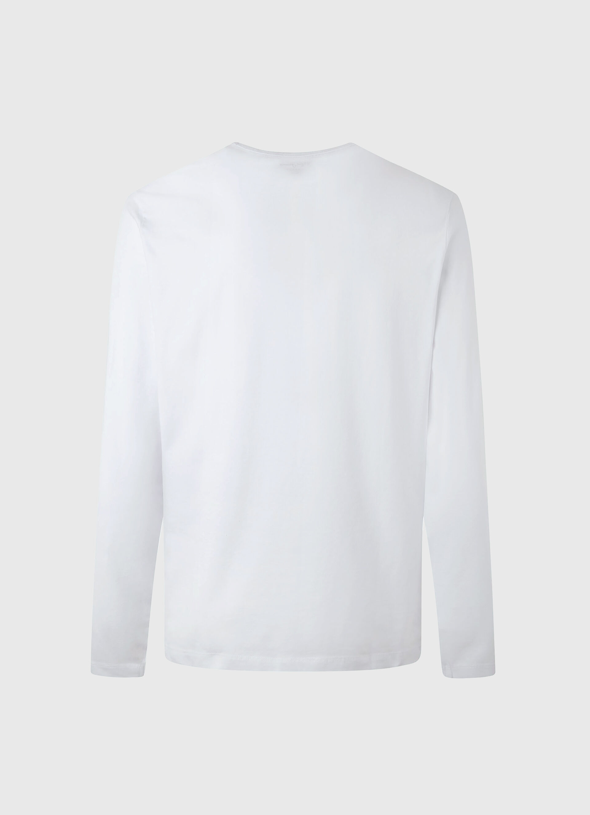 CAMISETA DE ALGODÃO DE MANGA LONGA - branca