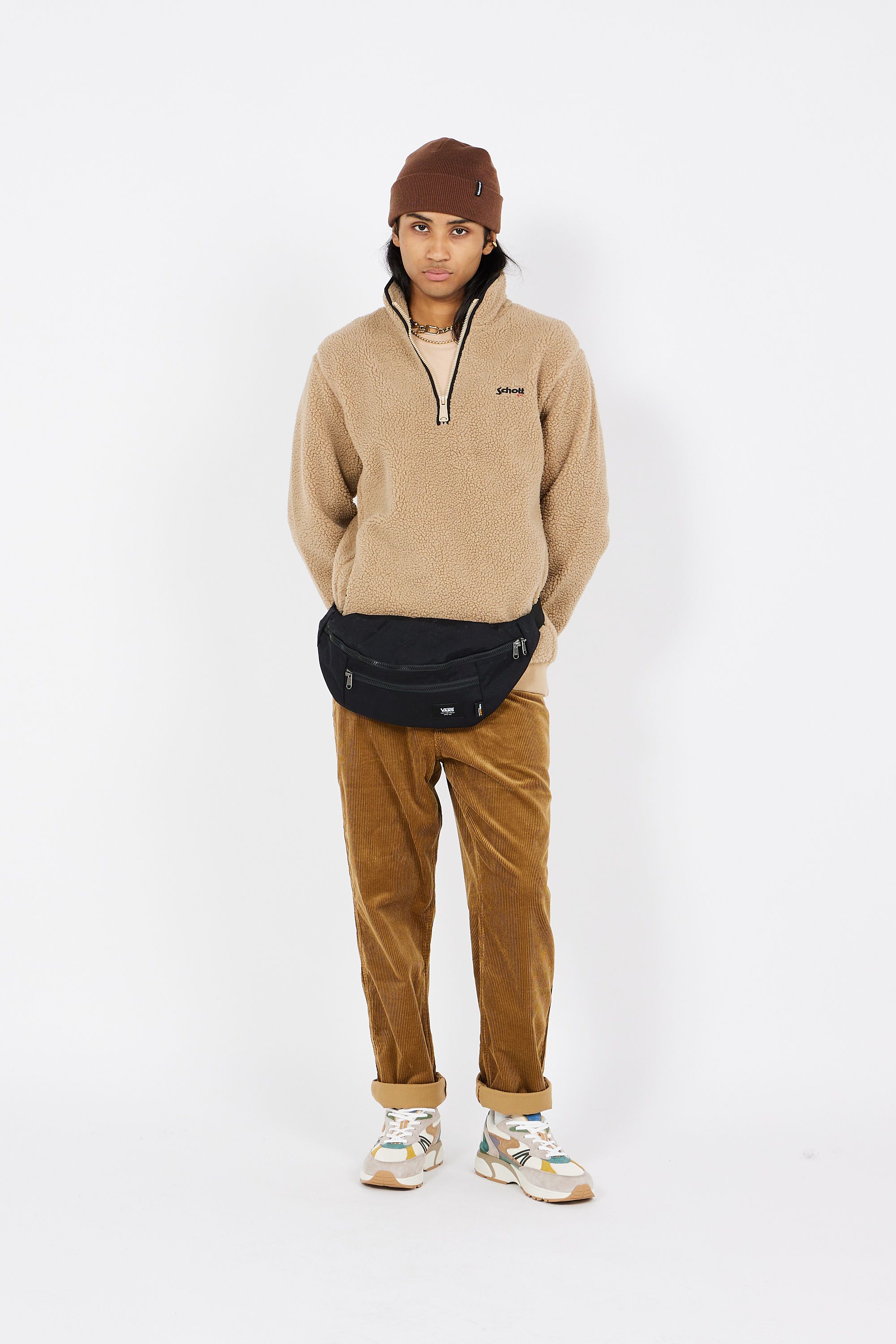 SCHOTT Polaire SW ANDRIC 2 FLEECE Beige