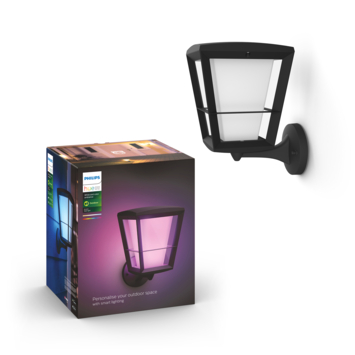 Philips Hue outdoor buitenlamp Econic zwart up
