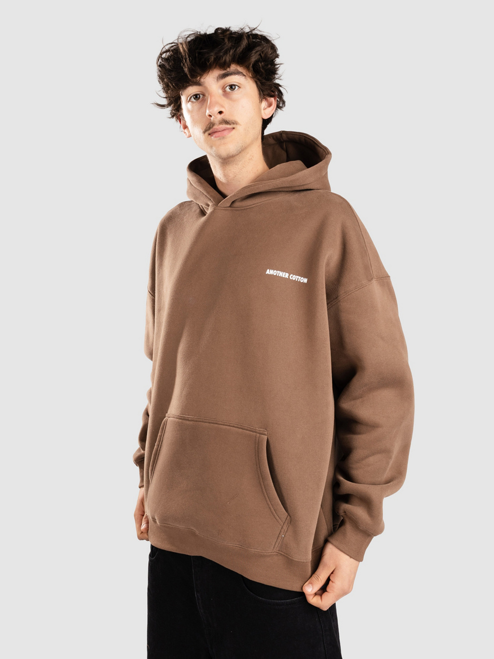 Another Cotton Lab Coffee Date Oversized Hoodie brown